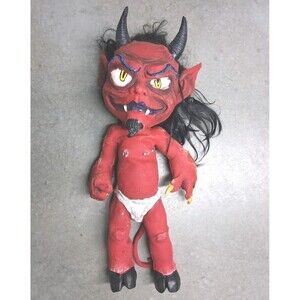 Rare HTF Scratch Devil Latex Zombaby Doll Prop by Morbid Industries Halloween